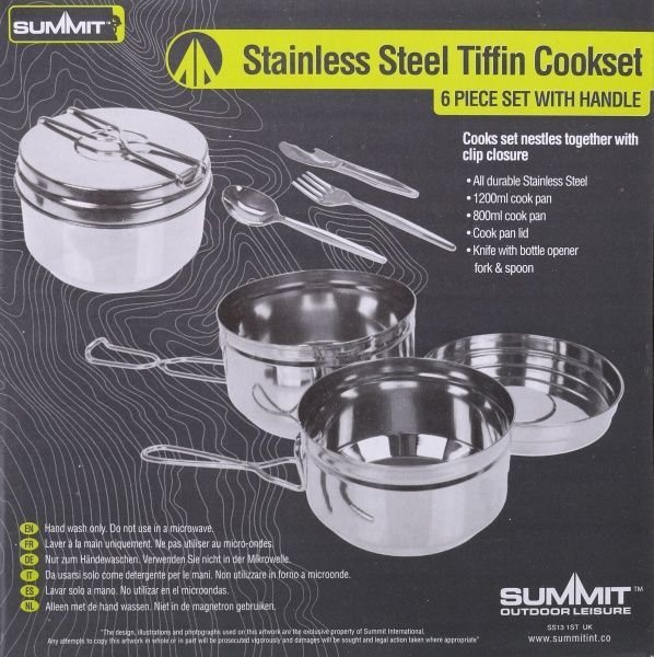 Набір посуду Summit Stainless Steel Tiffin Cookset 6 предметів