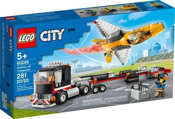 Конструктор LEGO City Транспортировка самолёта на авиашоу 60289
