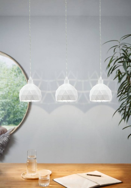 Подвес Eglo Рокафорте 3x40 Вт E14 белый 97857 