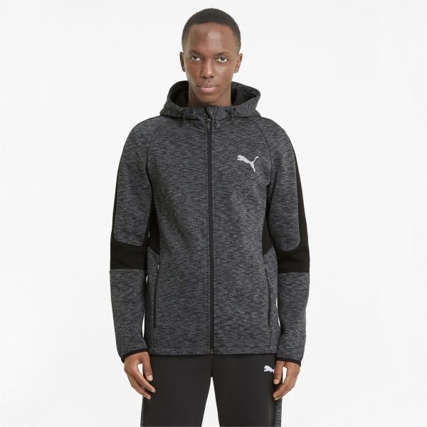 Джемпер Puma EVOSTRIPE FZ Hoodie 58581101 р. L чорний