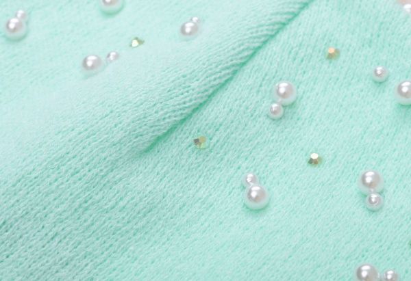 Шапочка дитяча для дівчинки Kraft+ BSL048 р.50-52 м'ятний 