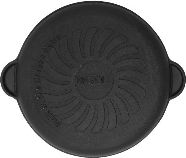 Сковорода чавунна з дощечкою 18x2,5 см 559-011 Brizoll