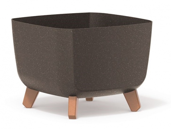 Горщик для квітів PRP Gracia Square Eco Wood 300 мм на ніжках кавовий квадратний (70009-4625) 