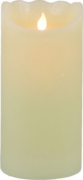 Декорація новорічна Свічка світлодіодна 10х20 см кремовий C4784 