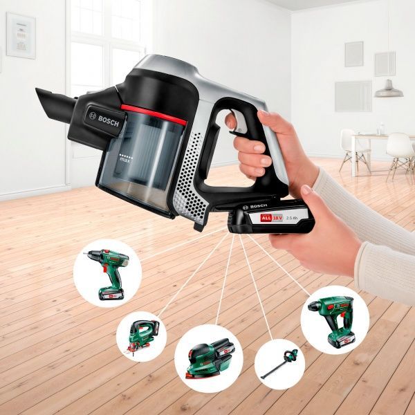Пылесос аккумуляторный Bosch акумуляторний BCS612KA2 black 