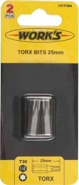 Бита Work's Torx 30x25 мм 2 шт. 131T30А