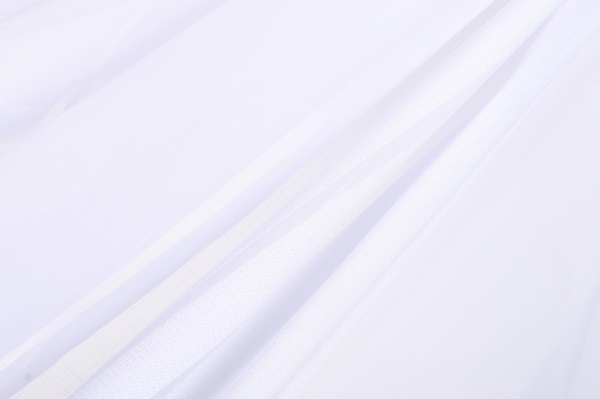 Тканина тюлева 300 см біла смужка 