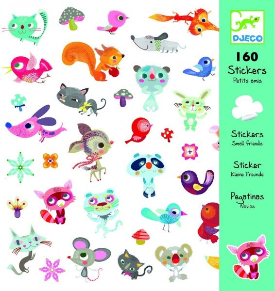 Набор наклеек Djeco Маленькие друзья DJ08842