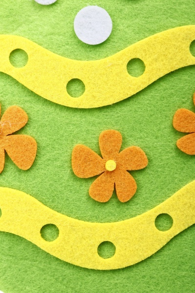 Декорация пасхальная Діамантові ручки Писанка 20х17 см салатовый