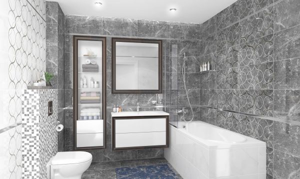 Плитка Grand Kerama Бордюр Chrome матовий 2,9х61 