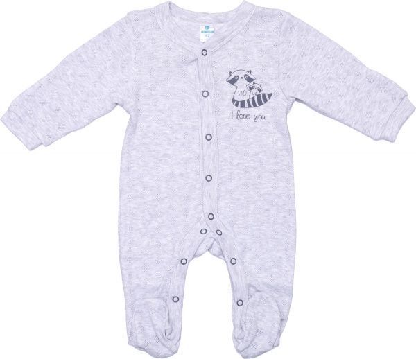 Комбінезон дитячий унісекс Minikin р.62 сірий меланж 21230562 