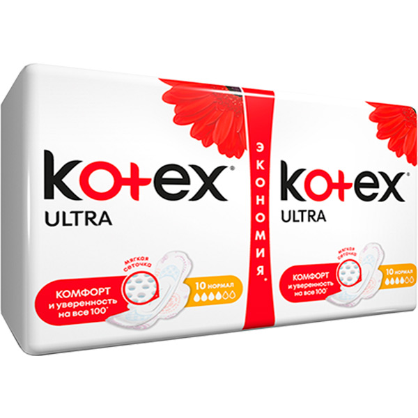 Прокладки гигиенические Kotex Ultra Duo normal 20 шт.