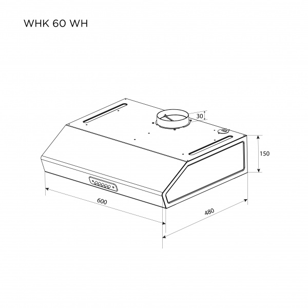 Витяжка Pyramida WHK 60 WH