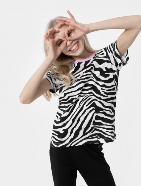 Футболка 4F TSHIRT F1011 4FJSS23TTSHF1011-11A р.140 білий