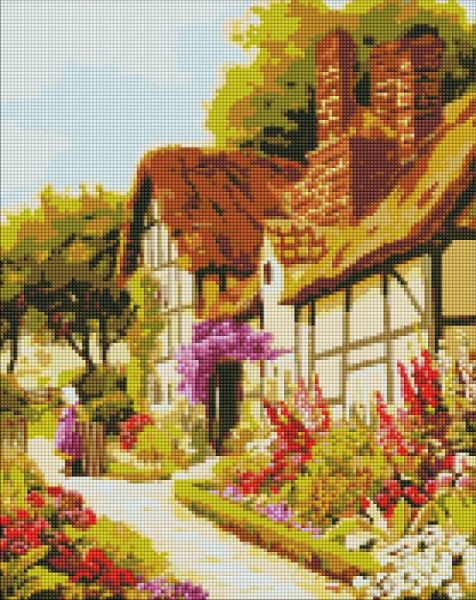 Алмазна мозаїка Набір зі стразами Ідейка Казковий будинок 40х50см Ідейка 