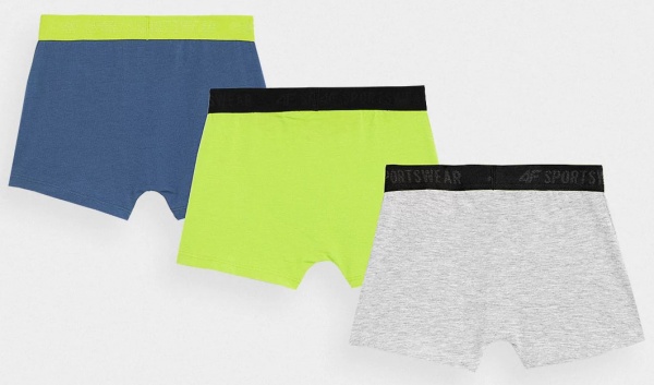 Плавки 4F BOXER SHORTS M026 (3PACK) 4FJAW23UBXSM026-90S разноцветный