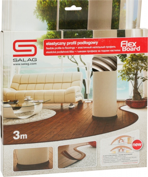 Плінтус гнучкий Salag клен патіно 4х38х3000 мм 