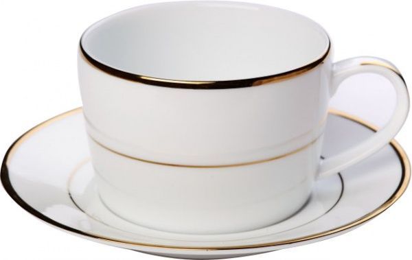 Чашка чайная с блюдцем Gold Line 360 мл DPL