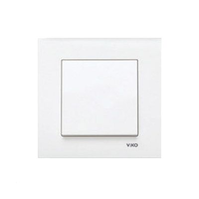 Выключатель одинарный Karre 90960001 белый