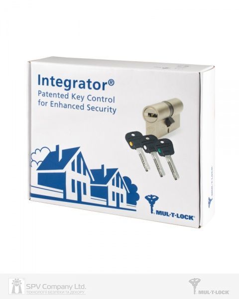Цилиндр Mul-T-Lock INTEGRATOR 55x35 ключ-вороток 90 мм никель