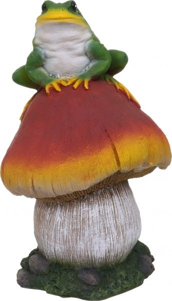 Фігурка садова Сироїжка мала з жабкою