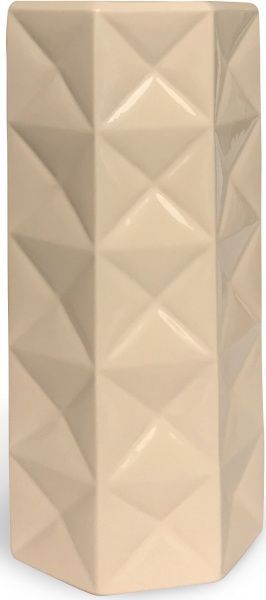 Ваза керамическая бежевая Кожумяка 28 см Резон