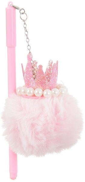 Ручка гелевая нежно-розовая Корона 