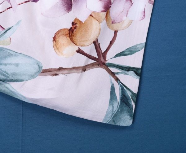 Комплект постельного белья Exotic flowers D семейный разноцветный принт La Nuit 