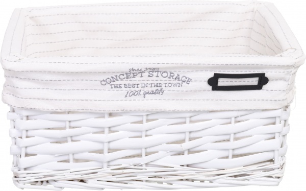 Кошик плетений Tony Bridge Basket з текстилем 30х20х14 см HQN20-1AB-5 