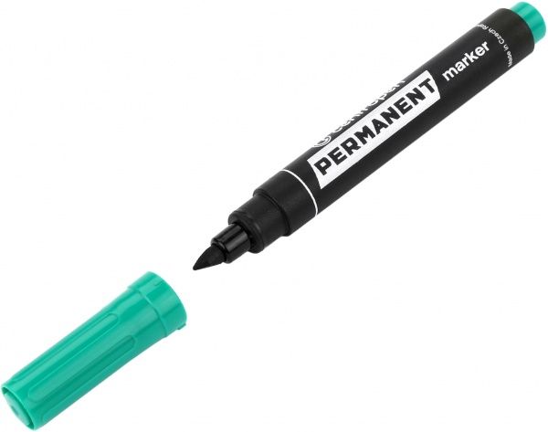 Маркер перманентный Centropen 1-4.6 мм 8576 зеленый 