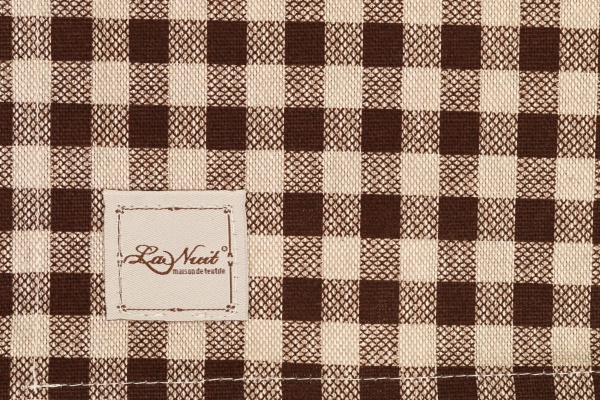 Серветка La Nuit Lucy клітинка 40x40 см коричневий 
