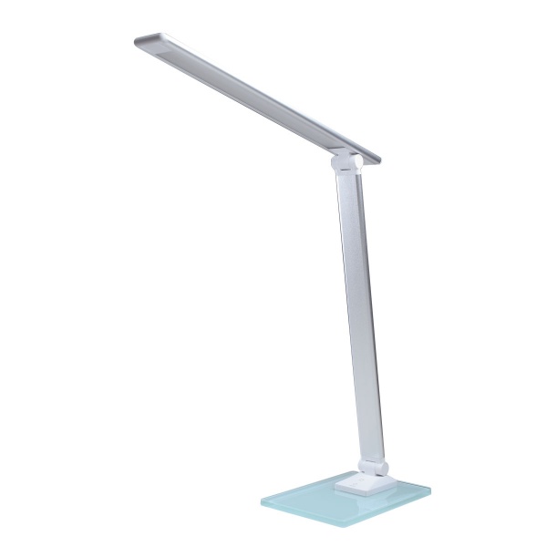 Настольная лампа PLATINET LED 14B 6W 5500K AC100-240V 50/60Hz 6 Вт серебристый металлик 
