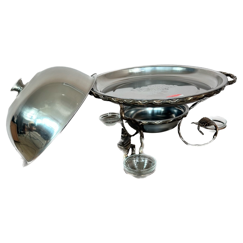 Садж Metalzavod для мяса 36 см з соусницами