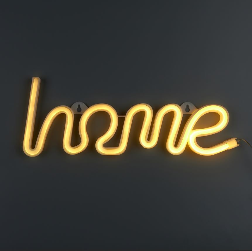 Неоновая вывеска Luna LUDS-NEO-42 Home теплый белый