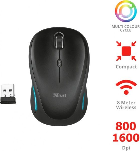 Миша Trust Yvi FX Wireless 22333 black 