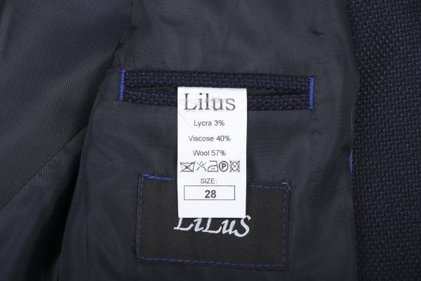 Пиджак школьный LILUS р.128 синий 217П мод.С 