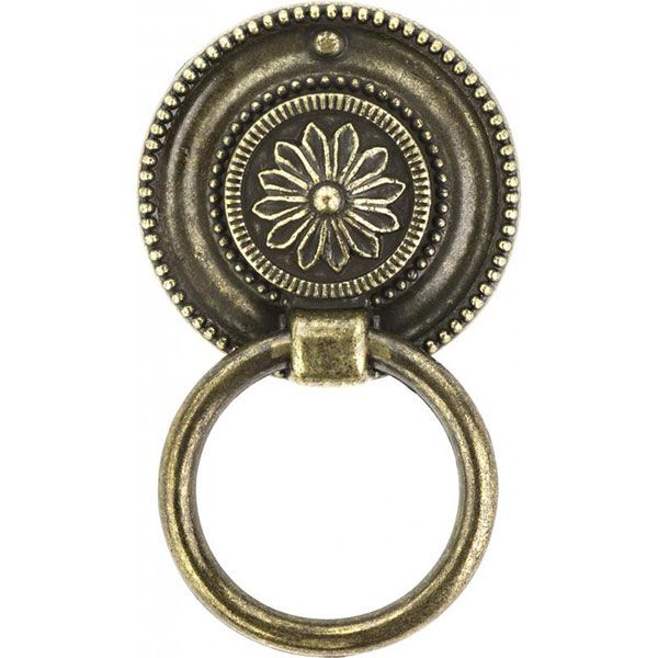 Мебельная ручка античная латунь REI 2008.38