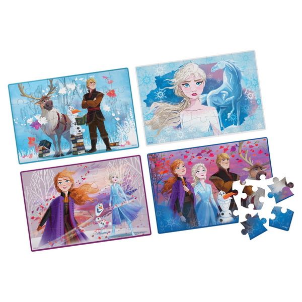 Пазлы деревянные Spin Master 4 в 1 «Холодное сердце 2» SM98490/6052998