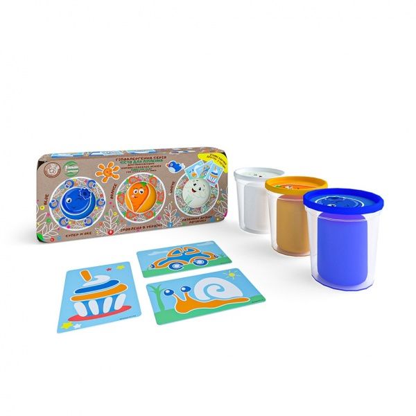 Набор теста для лепки OKTO Эко серия: 3 цвета по 100 г 41110