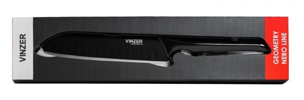 Ніж сантоку Geometry Nero line 89302 17,8 см Vinzer 