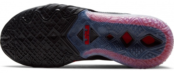 Кроссовки Nike LeBron 18 Low CV7562-001 р.US 9,5 черно-красный