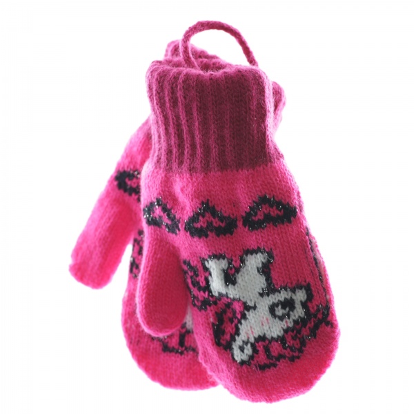 Рукавички Margot Bis Pony р.11 рожевий 8395 
