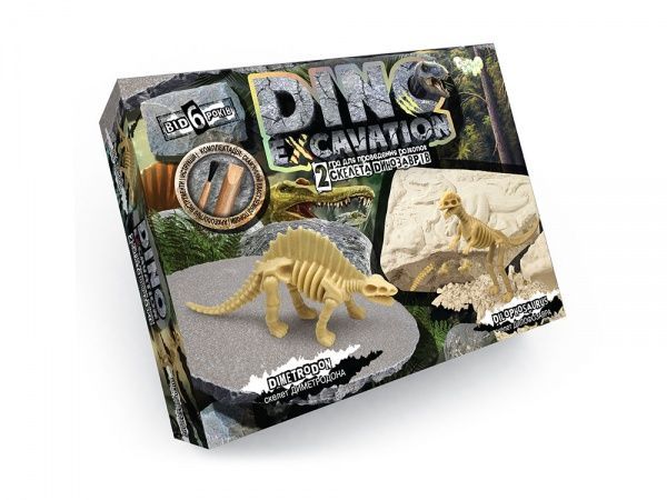 Ігровий набір Danko Toys для проведення розкопок DINO EXCAVATION укр.(6) в асортименті DEX-01-04,05,06