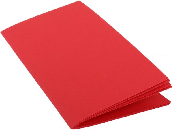 Набор заготовок для открыток 5 шт. 21х10,5 см № 9 красный 220 г/м2 