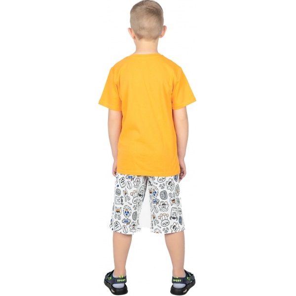 Футболка для хлопчиків Roksana р.122–128 жовтий №001/12034 