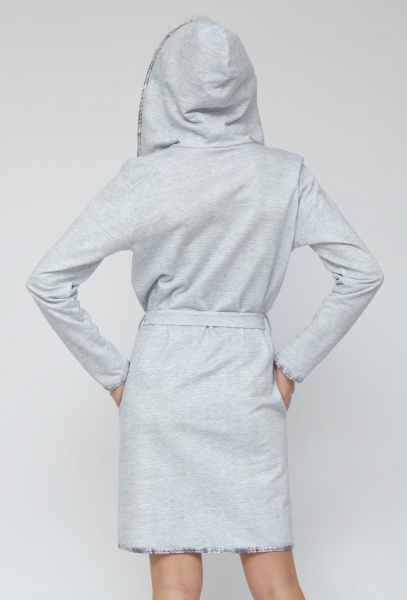 Халат жіночий Roksana р. 56 сіро-блакитний №1283/30010