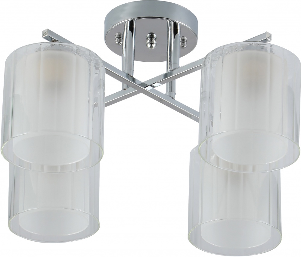 Люстра потолочная Sensio Solar 4x40 Вт E27 хром/белый ALG-07266/4