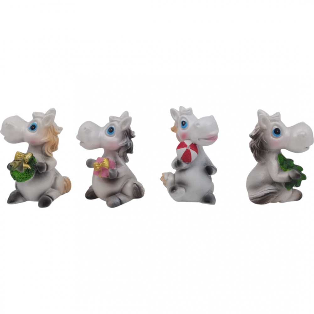 Сувенир конек baby 4 шт 5х7 см