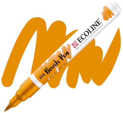 Маркер акварельный Ecoline Talens Brushpen 259 11502590 желтый песочный 