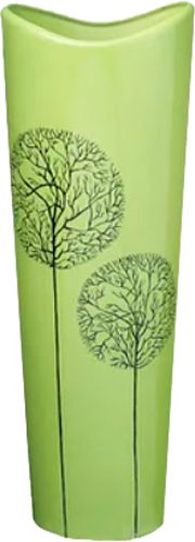 Ваза ETERNA зеленая 13x13x30 см Eterna